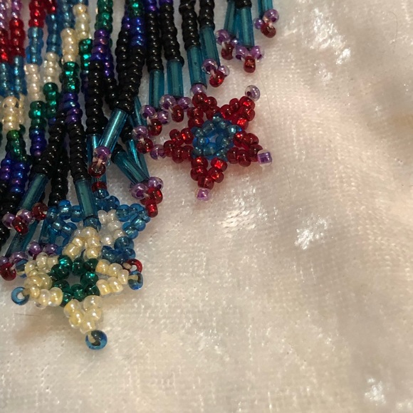 Hand beaded barrette - Picture 3 of 4